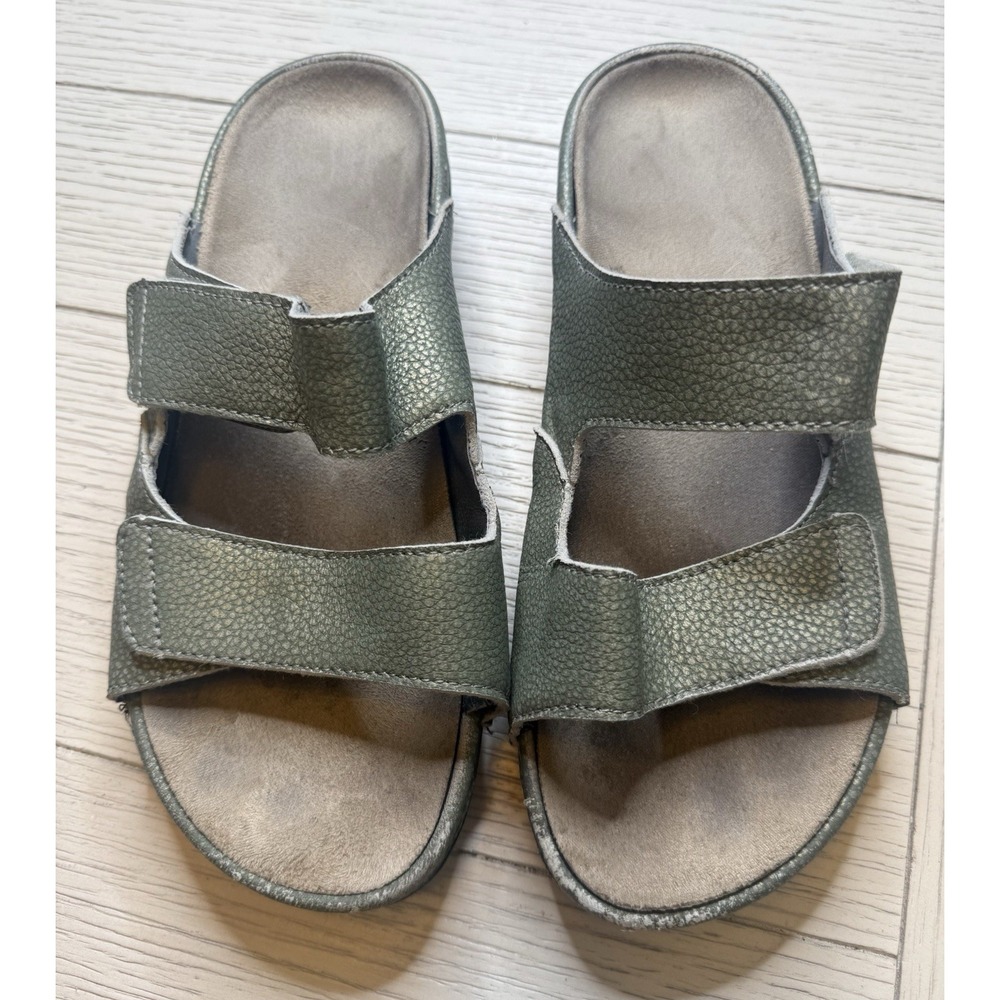 Barefoot Freedom Drew Cruize Leather Casual Sandal W/ Adjustable Straps Sz 7.5